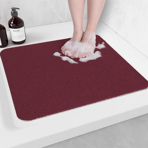 Miniatura 13 de Hargiis - Tapete antideslizante de secado rápido para bañera, piso, baño, ducha, cocina, hogar, hotel (color blanco, 24 x 24 pulgadas)