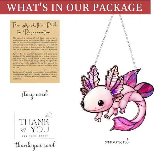 Miniatura 6 de Axolotl - Adorno de Navidad, adornos de playa para árbol, regalo de tortuga marina para mujeres, regalos de playa para mujeres, ideas de relleno