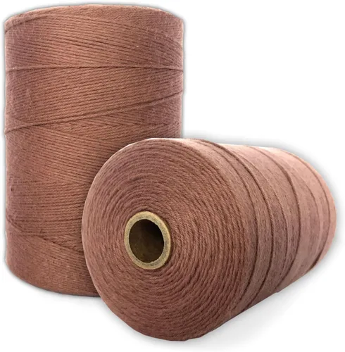 Miniatura 16 de Hilo de urdimbre de telar 100% algodón (verde aguamarina), hilo de urdimbre 8/4 (800 yardas), perfecto para tejer: alfombra, tapiz, alfombra, manta