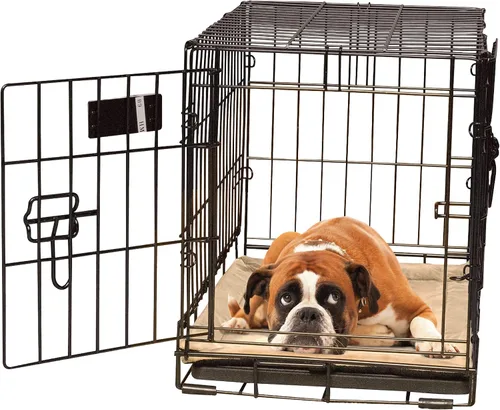 Miniatura 13 de K&H Pet Products Almohadilla Autocalentable para Jaula de Perro, Mediano Colchoneta Autocalentada para Cama de Perro y Gato, Portátil, Lavable a Gris