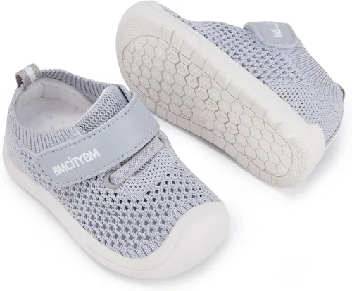BMCiTYBM Zapatos para bebé niño y niña de malla transpirable ligeros antideslizantes para primeros caminos 6 9 12 18 24 meses