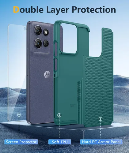 Miniatura 965 de FNTCASE Funda para iPhone 17 Pro: Fundas delgadas translúcidas de color azul claro compatibles con MagSafe, protección completa de la cámara