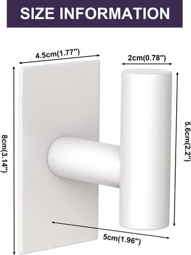 Miniatura 6 de VAEHOLD - Ganchos adhesivos de pared para toallas, resistentes, impermeables, para colgar abrigos, ropa, gancho de pared para armario para cocina