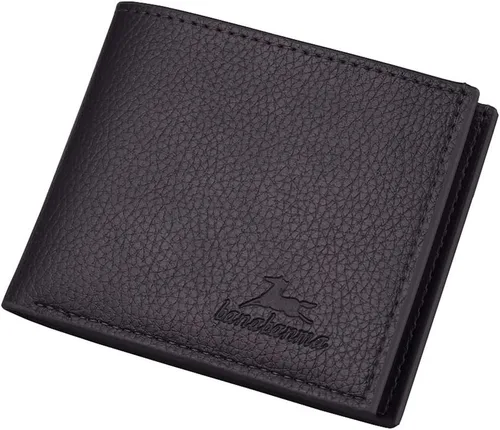 Cartera delgada para hombre con monedero, cartera minimalista con cremallera, carteras plegables para hombre con tarjetero de crédito, cartera de