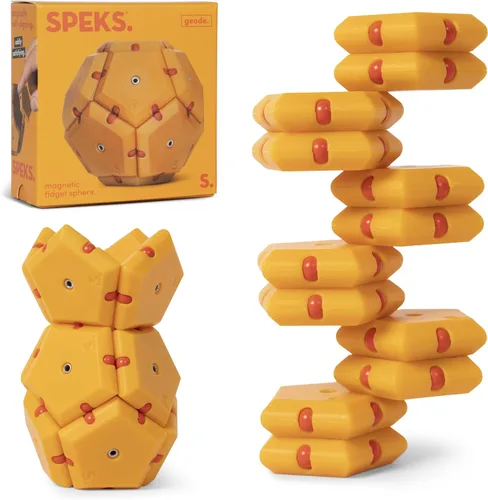 Speks Geode - Juguete magnético para ansiedad | Juguete sensorial de escritorio para adultos y adolescentes mayores de 14 años | Regalo para aliviar