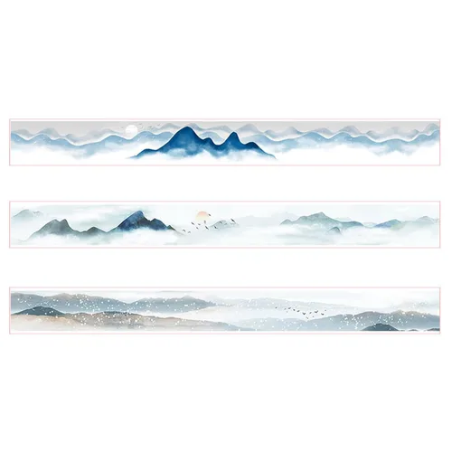 Miniatura 3 de YUBBAEX Cinta Washi Bonita Impresa 3 Rollos Juego de Cinta de Enmascarar de Estilo Japonés Decorativa para Artes, Manualidades DIY, Suministros