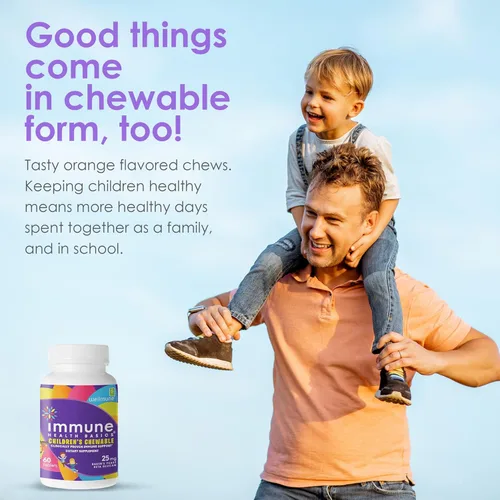 Miniatura 3 de Comprimidos masticables para niños, Wellmune clínicamente probados altamente purificados suplementos de inmunidad beta glucano para niños, aprobados