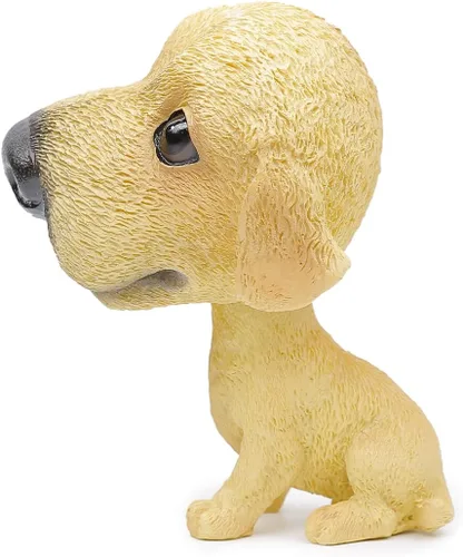 Miniatura 3 de Perros de juguete con cabeza móvil para decorar el auto, cachorros con cabeza de burbuja para el salpicadero (Golden Retriever)