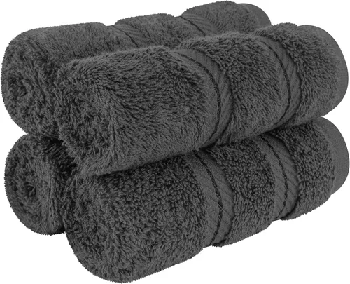 Miniatura 133 de American Soft Linen - Juego de 4 toallas, 100% de algodón turco, 27 x 54 pulgadas, tamaño extragrande, toallas para la ducha, color amarillo