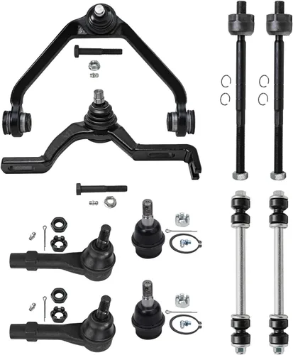 Miniatura 17 de Detroit Axle - Kit de suspensión frontal de 10 piezas para Jeep 2002-2004 Liberty, 2 brazos de control superiores con rótula 2 rótulas inferiores, 4