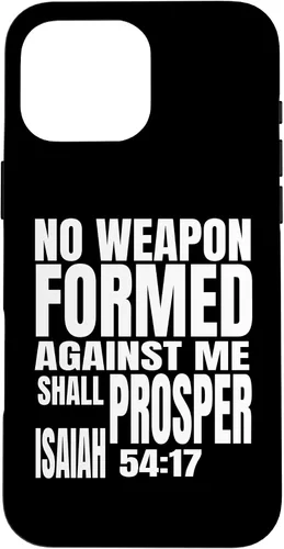 Miniatura 18 de iPhone 13 Pro No hay arma formada contra mí prosperará Isaías 54:17