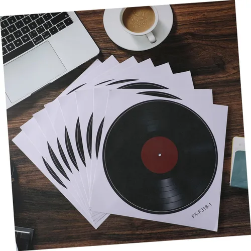 Miniatura 7 de 16 calcomanías de pared de disco de vinilo retro para dormitorio, decoración de sala de estar, calcomanías de pared para discoteca retro fiestas