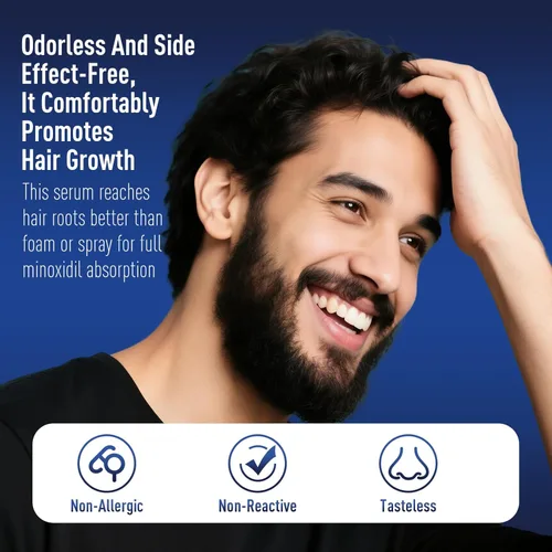 Miniatura 6 de Crecimiento del cabello de minoxidil al 5% con biotina: minoxidil para hombres y mujeres, el crecimiento del cabello apoya la barba y el cabello más