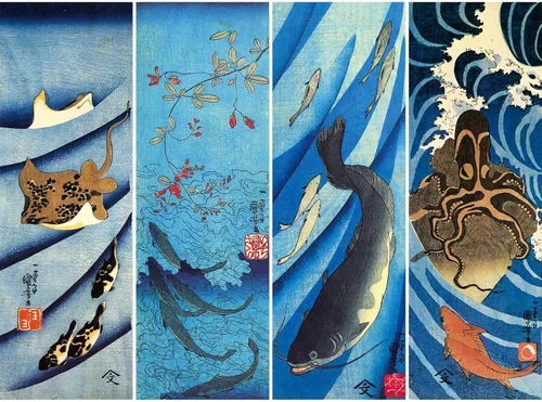 Miniatura 11 de Rompecabezas de madera para adultos de 1000 piezas en adelante, dragón japonés, tigre Ukiyo-e, Kuniyoshi, Kakegawa, samurái japonés, pintura