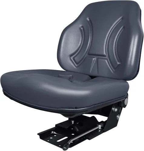 TRAC SEATS Asiento de suspensión gris para tractor New Holland TN55 TN60 TN65 TN70 TN75 TN85 TN95 Workmaster 50 60 70