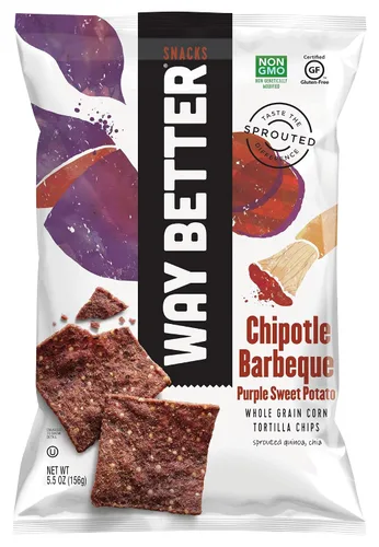 Miniatura 10 de Way Better Snacks Chips de tortilla, batata, 5.5 onzas