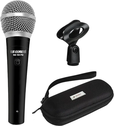 Miniatura 15 de 5 CORE Micrófono cardioide dinámico para canto de karaoke Micrófono profesional con cable XLR para escenario y estudio con imán de neodimio - ND 58