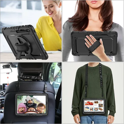 Miniatura 5 de SEYMAC stock Funda para Samsung Galaxy Tab S7 FE / S8 Plus 5G Funda de 12.4 pulgadas con protector de pantalla portalápices