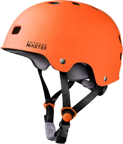 OutdoorMaster - Casco de patineta y ciclismo, dos forros extraíbles, ventilación, para varios deportes, scooter, patinaje en línea, patinaje, para