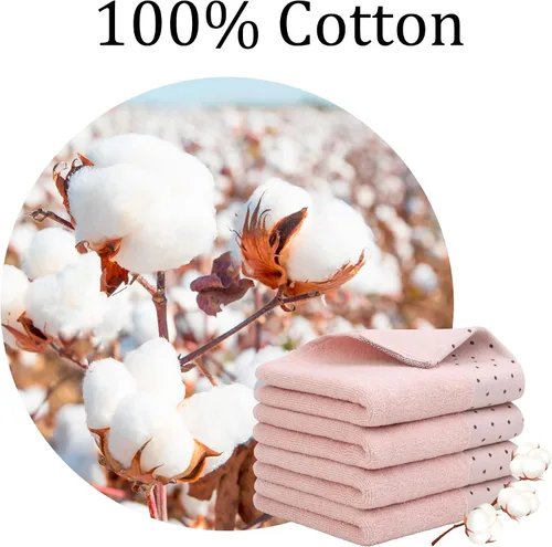 Miniatura 5 de PiccoCasa Toallas de mano rosas de lujo, toallas de mano de baño, suaves y absorbentes, 14 x 30 pulgadas, 100% algodón de 600 GSM, toallas