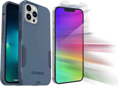 Miniatura 10 de OtterBox Commuter Series - Funda para iPhone 13 Pro Max (solo con protector de pantalla Zagg Glass Elite), embalaje no minorista, forma remachadora