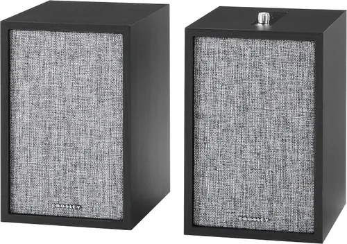 Miniatura 6 de Crosley S200A-BK 4" Altavoces estéreo activos con alimentación Bluetooth, conexiones ópticas, USB y Aux, negro