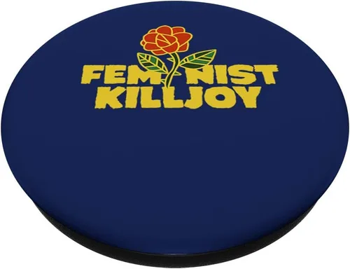 Miniatura 2 de Feminist Killjoy diseño retro de los años 70 feminista – PopSockets agarre y soporte para teléfonos y tabletas