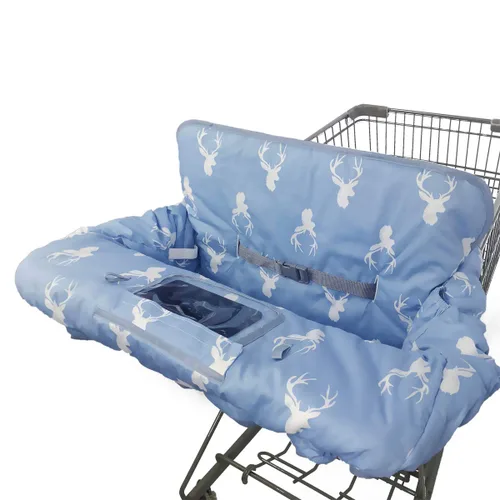 Miniatura 14 de Funda para carrito de compras para bebé, funda de silla alta de algodón, lavable a máquina para bebés, niños pequeños, niños o niñas (Lindo)
