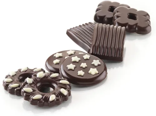 Miniatura 2 de Silikomart Molde de silicona para chocolate fácil, surtido, galleta