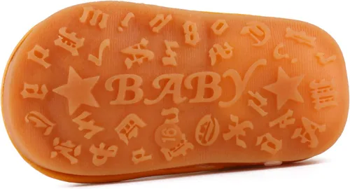 Miniatura 5 de QIETION Sandalias chirriantes para niños y niñas pequeños, puntera cerrada, suela de goma antideslizante, zapatos para primeros pasos