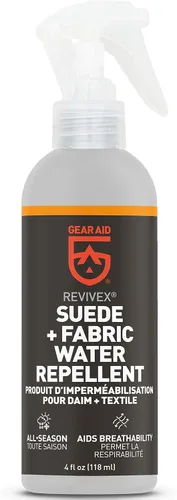GEAR AID Revivex Nubuck Suede Protector and Fabric Water Repellent for Waterproof Breathable Shoes and Boots, 4 fl oz