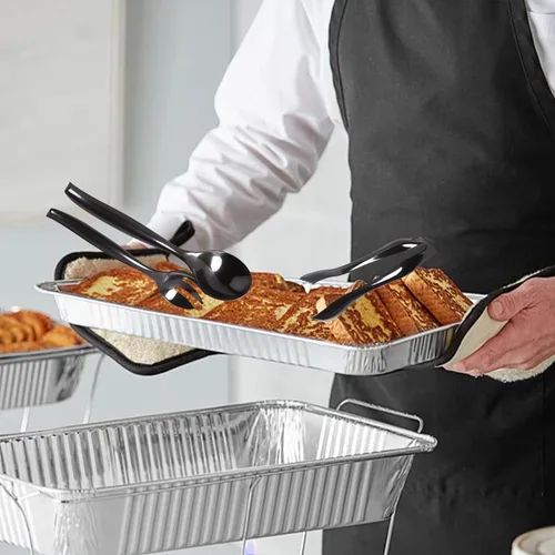 Miniatura 4 de Sartén poco profunda de aluminio de tamaño completo – Sartenes poco profundas desechables de papel de aluminio para la preparación de alimentos