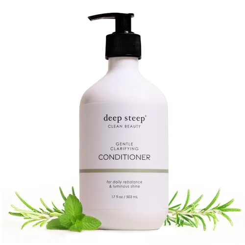 Miniatura 10 de Deep Steep Acondicionador hidratante de volumen de aceite de argán, 17 onzas, acondicionador hidratante con aloe vera, aceite de marula, proteína