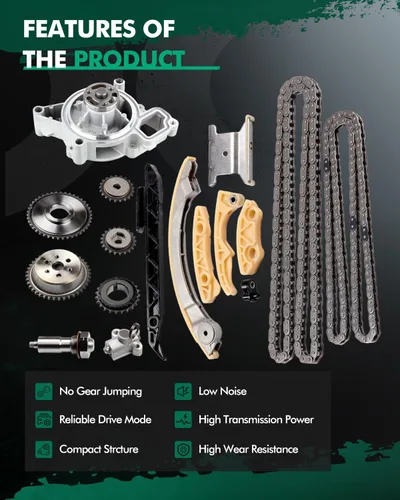 Miniatura 5 de SCITOO Kit de cadena de distribución del motor con bomba de agua - 94201S AW5092 apto para Buick Regal LaCrosse Verano Captiva Sport Equinox Malibu
