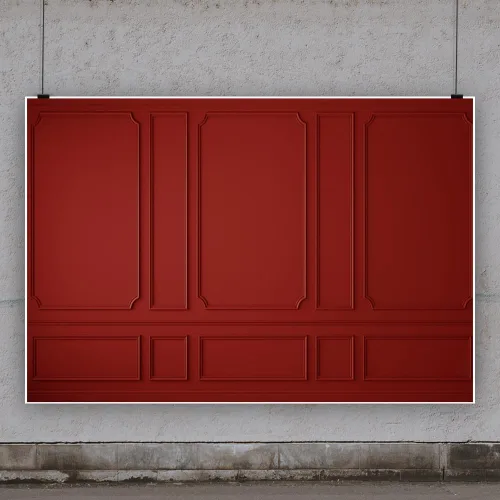 Miniatura 3 de Fondo de pared de 6 x 4 pies para habitación vacía, panel de madera rojo oscuro, fondo de fotografía para boda, despedida de soltera, decoración