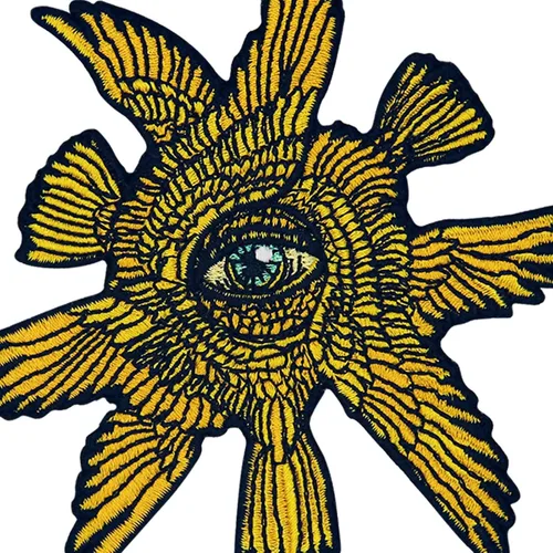 Miniatura 2 de El oro de las seis alas con parche de ojo bordado con apliques bordados para planchar en el emblema para coser