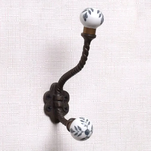 Miniatura 14 de Indian Shelf Ganchos de pared para colgar abrigos, ganchos de pared bohemios negros Perchero de pared Ganchos para colgar toallas Ganchos