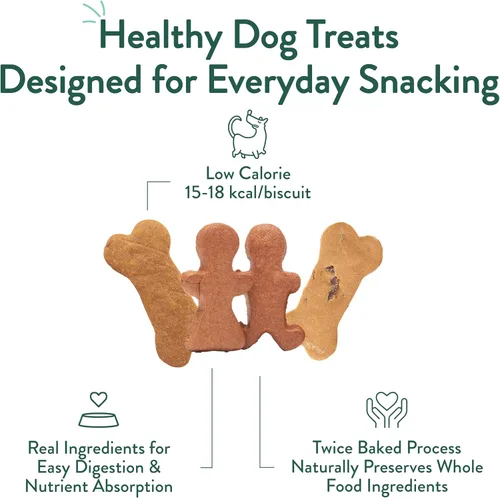 Miniatura 5 de Portland Pet Food Company - Golosinas naturales para perros, variedad de galletas de calabaza y pan de jengibre y tocino para perros, sin granos