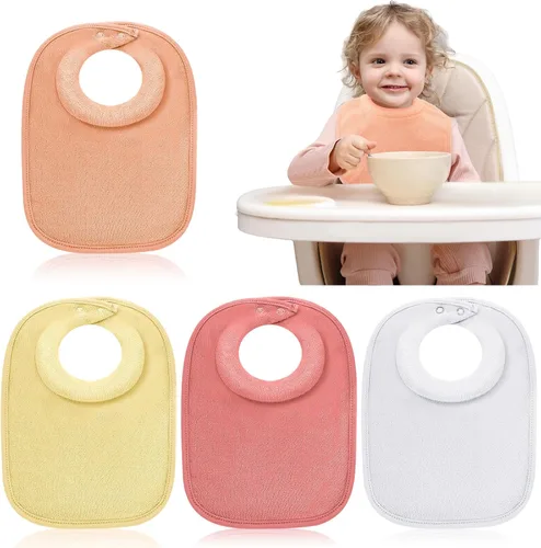 Miniatura 11 de Twistover Baberos para recién nacidos, baberos de alimentación para babear y dentición, cómodo babero para bebé con cuello absorbente acolchado
