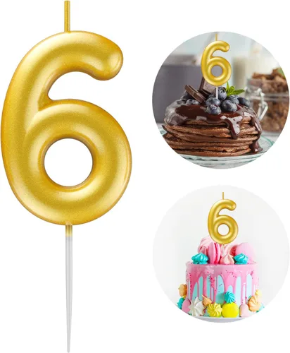 Miniatura 53 de Velas número 2 arcoíris con número 3D de feliz cumpleaños para decoración de fiesta de pastel de cumpleaños, suministros de celebración