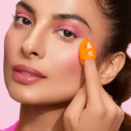 Miniatura 6 de Real Techniques Mini Miracle Concealer Puff Trio, pequeña esponja de maquillaje para base líquida y crema y corrector, ocultación específica, apto