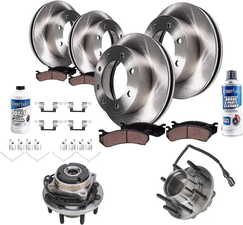 Miniatura 24 de Detroit Axle - Rotores de freno para Jeep Compass 2015-2022 Renegade 2016-2022 Fiat 500X 2016-2022, 2018, 2019, 2020, 2021. Reemplazo de rotores