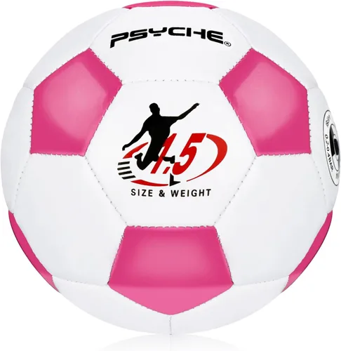 Wisdom Leaves Mini pelota de fútbol para niños/niños pequeños, pelotas de fútbol de tamaño 1.5, pelota de juguete para juegos en interiores y Rosa