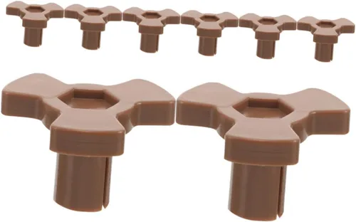 8 piezas universal para microondas, soporte de acoplador de plato giratorio de plástico resistente, eje de transmisión compatible con modelos de