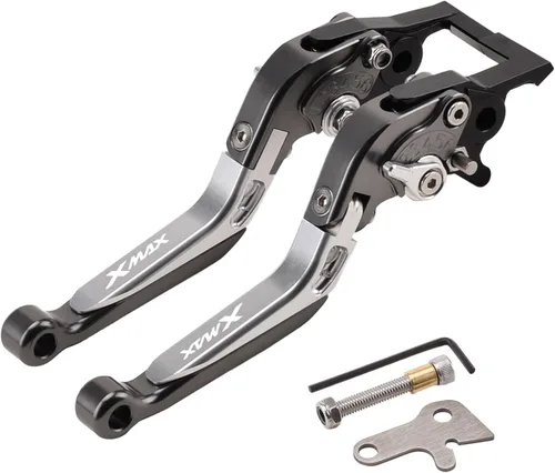 Miniatura 11 de Palancas de embrague de freno ajustables para motocicleta, cerradura de manija de estacionamiento para Yamaha Xmax 125 250 300 400 XMAX250 XMAX300