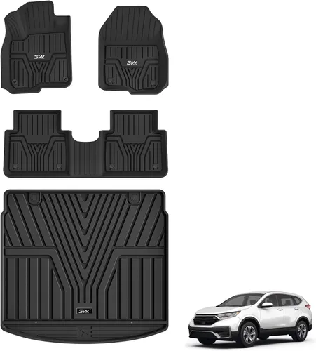 Miniatura 11 de 3W Alfombrillas de suelo aptas para Honda Odyssey 2026 2025-2018, TPE para todo tipo de clima, revestimiento de piso personalizado para 1ª, 2ª y 3ª