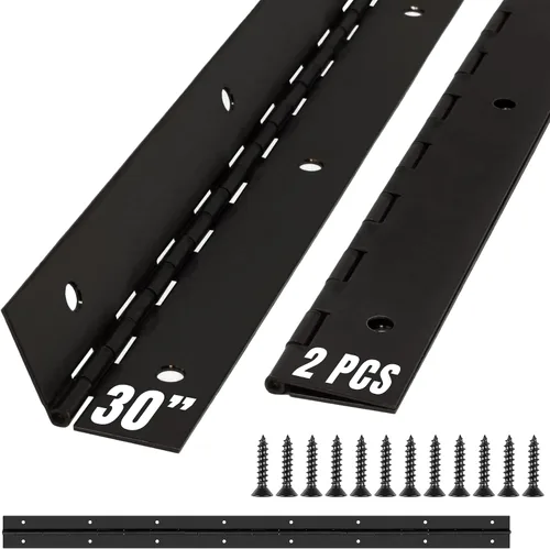 Miniatura 16 de Bisagra de piano resistente plateada de 48 pulgadas plateado