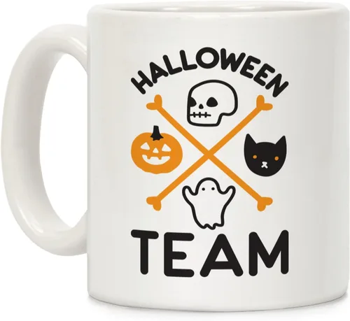 Miniatura 62 de LookHUMAN Taza de Café de Halloween – Halloween Is Meowgical Tazas, Taza de Café Espeluznante Idea de Regalos de Taza, 15 Onzas 10-Blanco