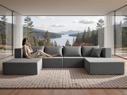 YINIX Sofá cama modular de pana de 140 pulgadas, cómodo sofá de nube para sala de estar, sofá de piso de 6 piezas, combinación de compresión libre,