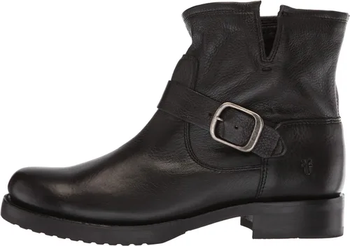 Miniatura 8 de Frye Veronica Botines para mujer hechos de cuero cepillado de grano completo con herrajes de metal antiguo e impermeables construcción de ribete